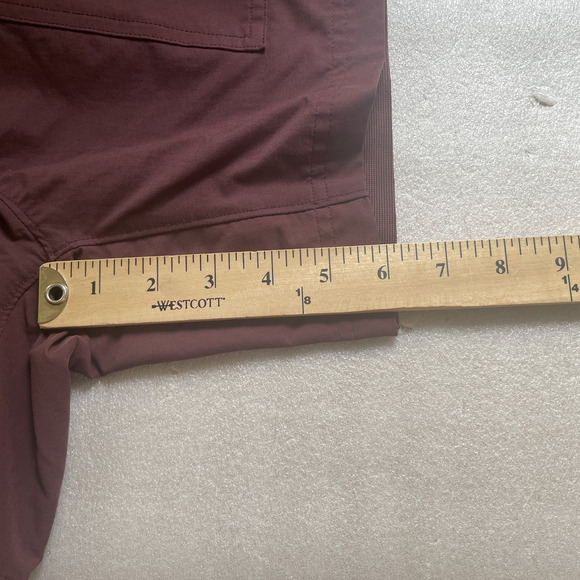 REI Co-Op Shorts Womens 4 Burgundy Hiking Outdoor Regular Fit Drawstring Pockets - Picture 10 of 14
